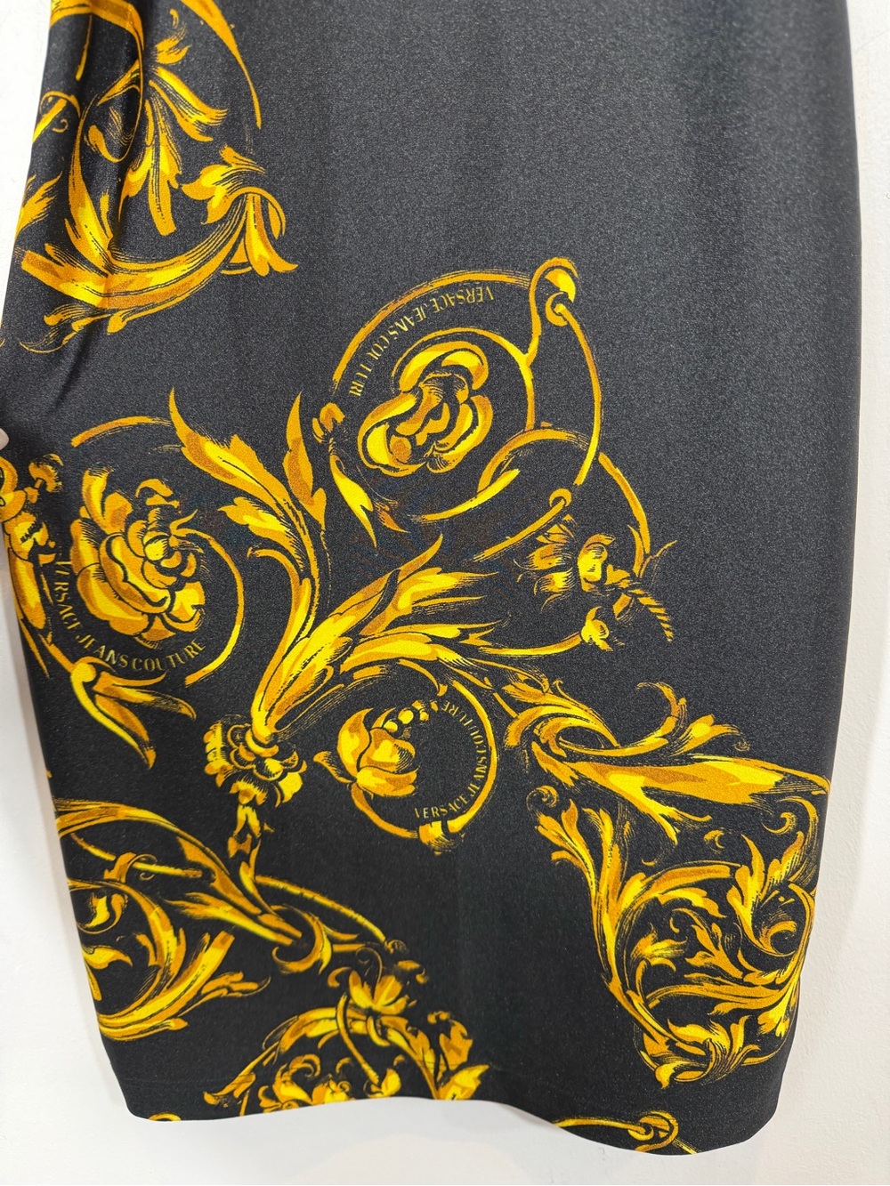 Versace Jeans Couture Baroque Print Bodycon Mini Dress Size 0 XS - Picture 4 of 14